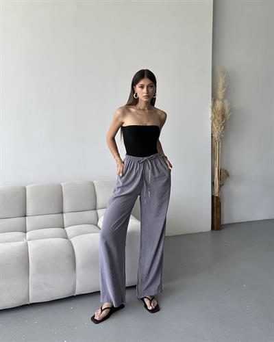 MASSİ TENCEL PANTOLON - ANTRASİT