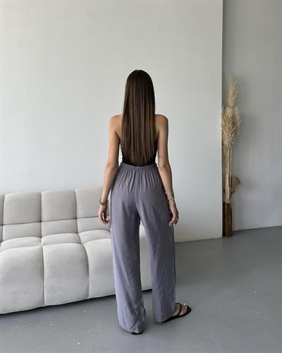 MASSİ TENCEL PANTOLON - ANTRASİT