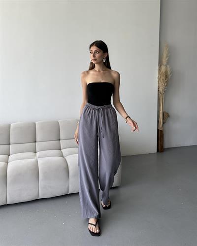 MASSİ TENCEL PANTOLON - ANTRASİT