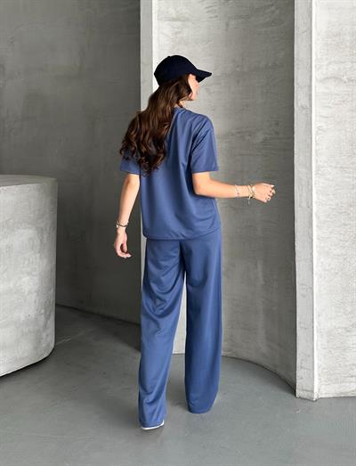 Modal bol paça takım - Mavi