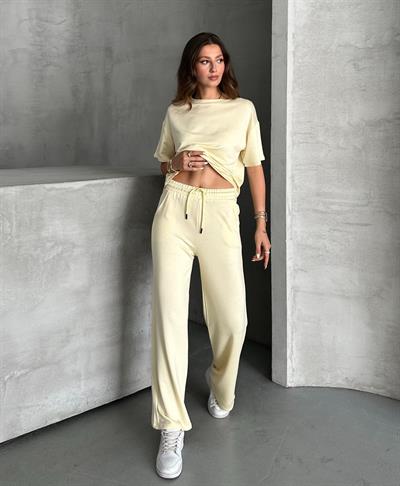 Modal bol paça takım - Sarı