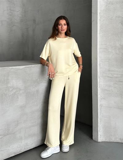 Modal bol paça takım - Sarı