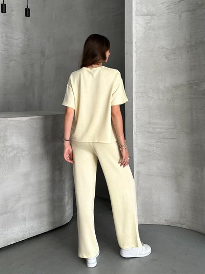 Modal bol paça takım - Sarı