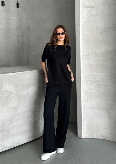 Modal bol paça takım - Siyah