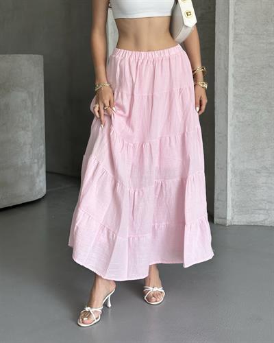 MÜSLİM ETEK - PEMBE