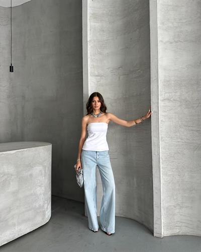 STRAPLEZ TOP - BEYAZ 