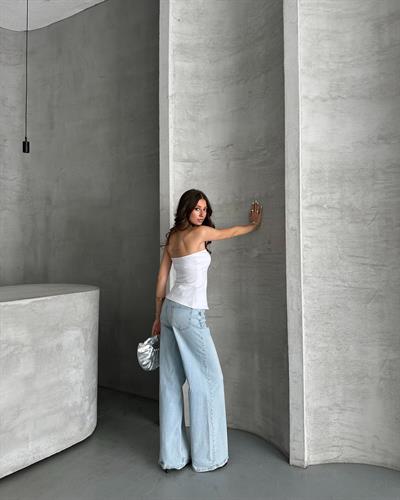 STRAPLEZ TOP - BEYAZ 