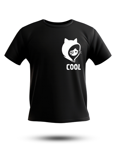 Cool Kedi Temalı T-shirt