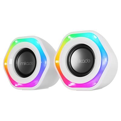 MİKADOMD-176 RGB Işıklı 2.0 USB SPEAKER Kredi Kartsız, Peşinatsız, Elden Taksitle | Habipler AVM