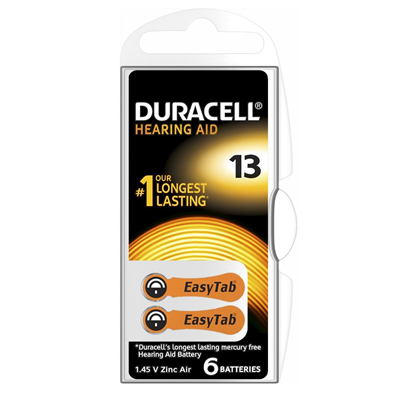 Duracell Activair 13 Numara İşitme Cihazı Pili 6lı Paket