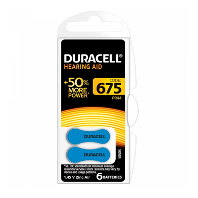 Duracell Activair 675 Numara İşitme Cihazı Pili 6lı Paket