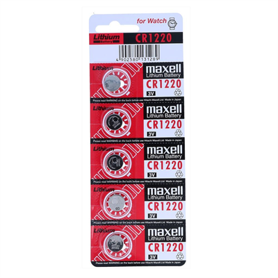 Maxell CR1220 Lityum 3V Pil 5li Paket