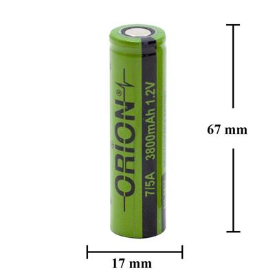 Orion 1.2V Ni-Mh 7/5A 3800mAh Şarj Edilebilir Pil