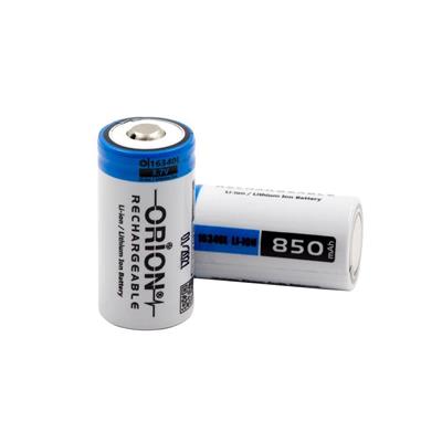 Orion 16340 3.7V 850mAh Li-ion Şarj Edilebilir RCR123A Pil