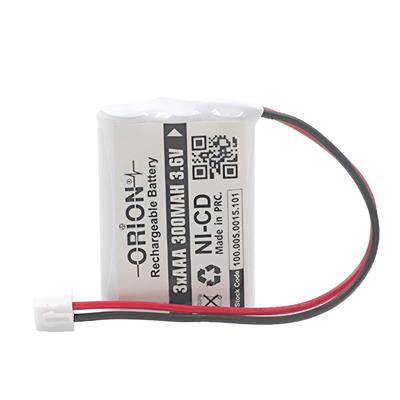 Orion AAA 3.6V 300mAh Ni-Cd Kablo Ve Konnektörlü Şarjlı Pil