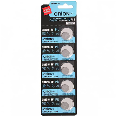 Orion CR1216 3V Lityum Pil 5li Paket