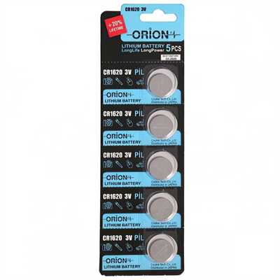 Orion CR1620 3V Lityum Pil 5li Paket