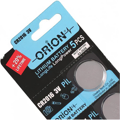 Orion CR2016 3V Lityum Pil 5li Paket