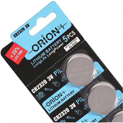Orion CR2320 3V Lityum Pil 5li Paket