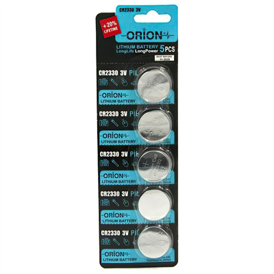 Orion CR2330 3V Lityum Pil 5li Paket