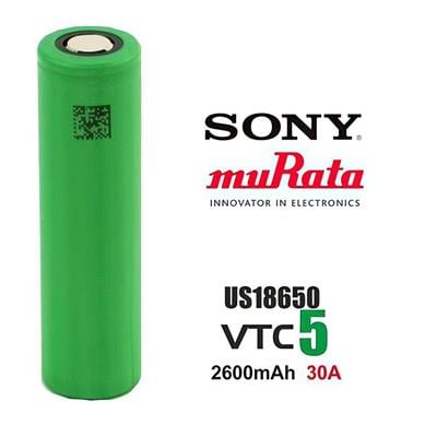 Sony VTC5 18650 3.7V 2600mAh 30A Li-ion Şarj Edilebilir Pil