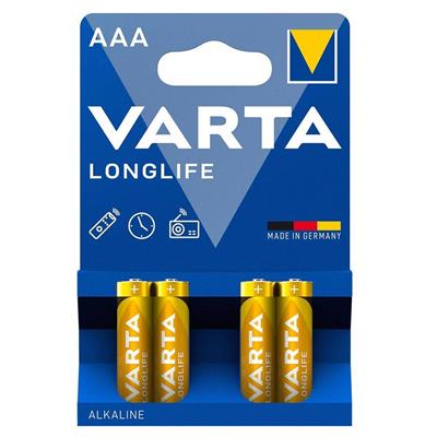Varta 4103 Longlife Alkalin AAA İnce Kalem Pil 4lü Paket