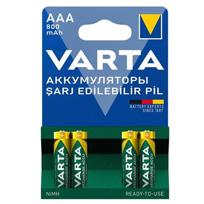Varta 56703 Power 800mAh AAA Şarj Edilebilir İnce Kalem Pil 4lü Paket