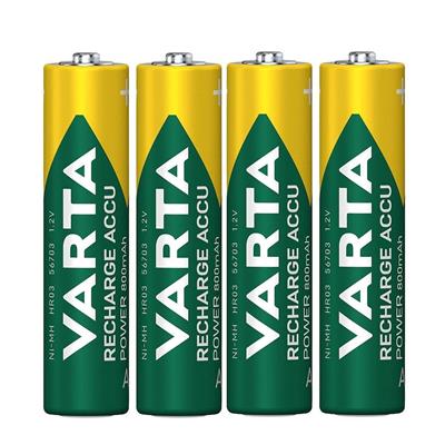 Varta 56703 Power 800mAh AAA Şarj Edilebilir İnce Kalem Pil 4lü Paket