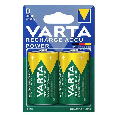 Varta 56720 Power 3000mAh D Şarj Edilebilir Büyük Pil 2li Paket