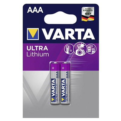 Varta 6103 Lityum AAA İnce Kalem Pil 2li Paket