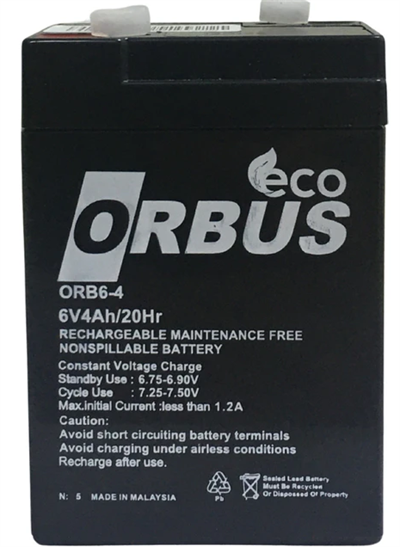 Orbus 6V 4AH Akü 