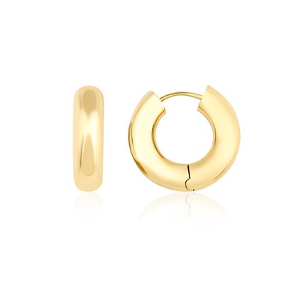 14 Ayar 20mm Halka Küpe Taşsız