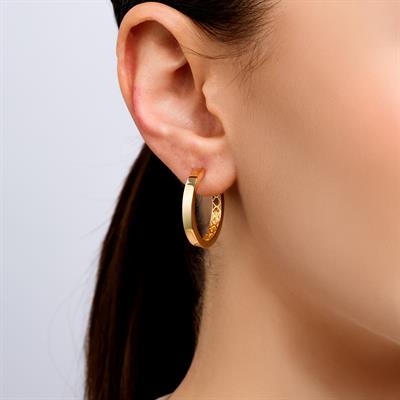 14 Ayar 25mm Halka Küpe