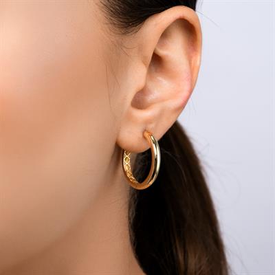 14 Ayar 25mm Halka Küpe