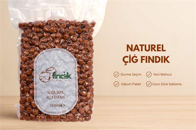 Naturel Çiğ Fındık 1 Kg Vakum Paket