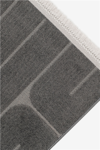 Antrasit Jenerio Dokuma Tabanlı İskandinav Halı