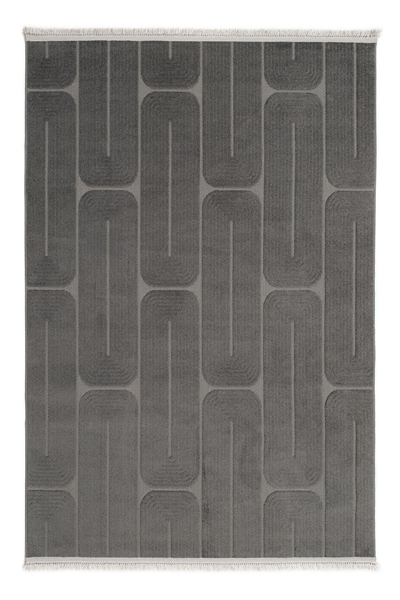 Antrasit Jenerio Dokuma Tabanlı İskandinav Halı