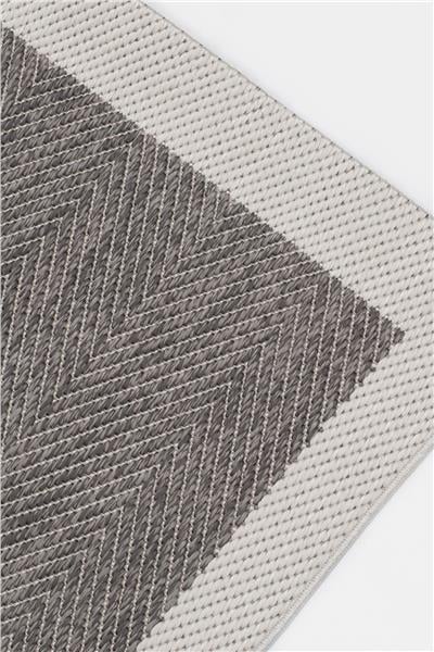 Antrasit Kolay Temizlenen Hasır Doku Balık Sırtı Sisal Halı