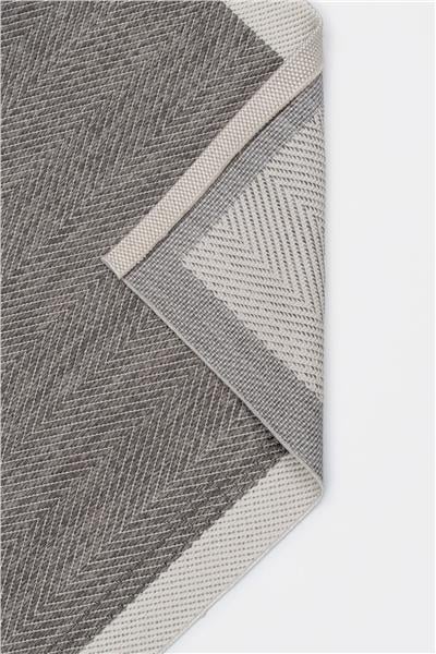 Antrasit Kolay Temizlenen Hasır Doku Balık Sırtı Sisal Halı