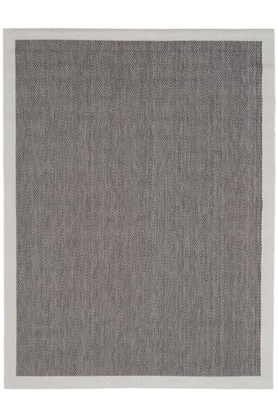 Antrasit Kolay Temizlenen Hasır Doku Balık Sırtı Sisal Halı
