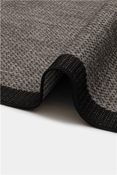 Antrasit Kolay Temizlenen Hasır Doku Sisal Halı