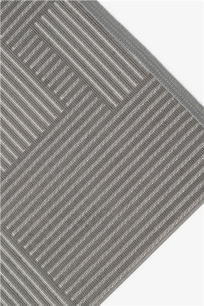 Antrasit Pera Kabartma Bukle Dokuma Desenli Halı