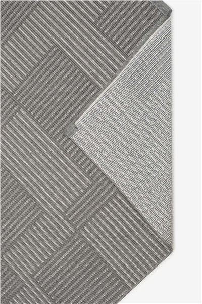 Antrasit Pera Kabartma Bukle Dokuma Desenli Halı