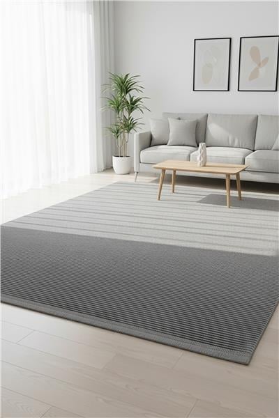 Antrasit Yumuşak Dokulu Akrilik Modern Royal Halı