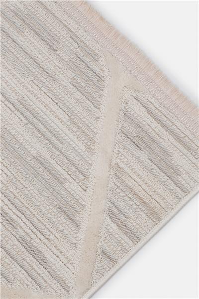 Bej Antialerjik Yumuşak Dokulu İskandinav Halı