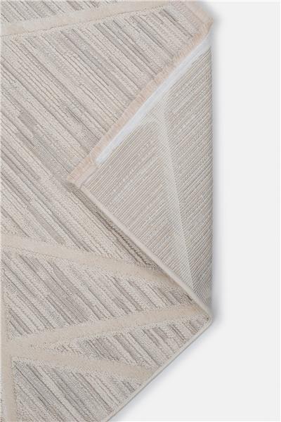 Bej Antialerjik Yumuşak Dokulu İskandinav Halı