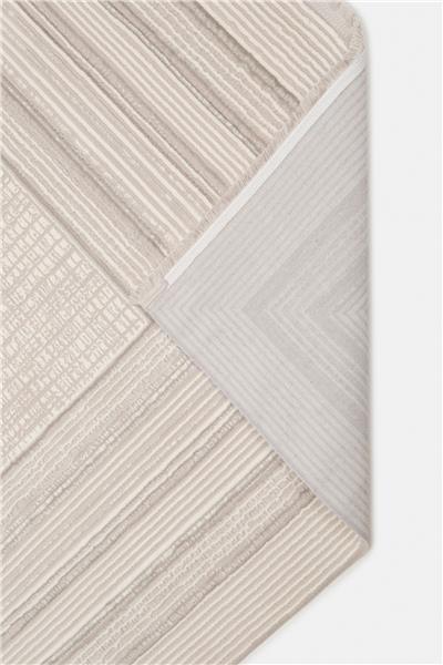 Bej Çerçeveli Yumuşak Dokulu Modern Cashmira Halı