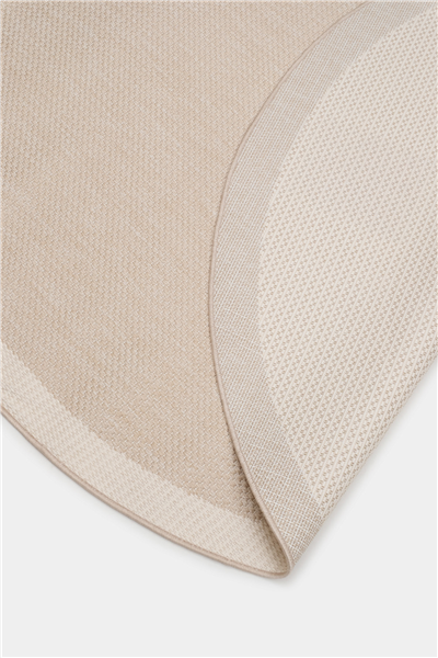 Bej Hasır Doku Oval Sisal Halı