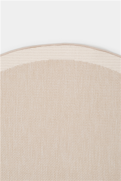 Bej Hasır Doku Oval Sisal Halı