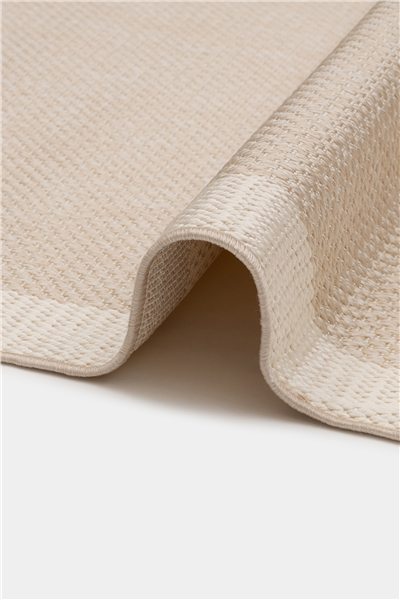 Bej Hasır Doku Oval Sisal Halı